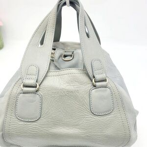 Chloe Gray Leather Satchel